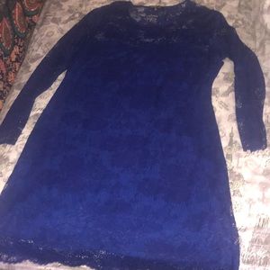 A blue Lace Dress